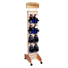 Narrow Tower Wooden Slatwall Merchandiser